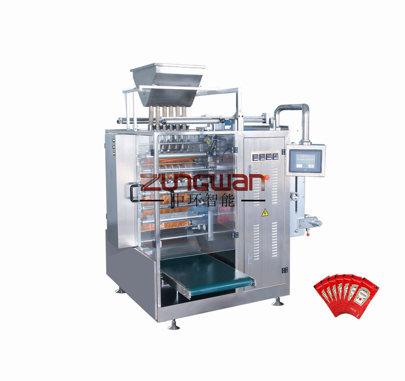DXDO-K900E Máquina empacadora de múltiples líneas y sellado de cuatro lados de gránulos