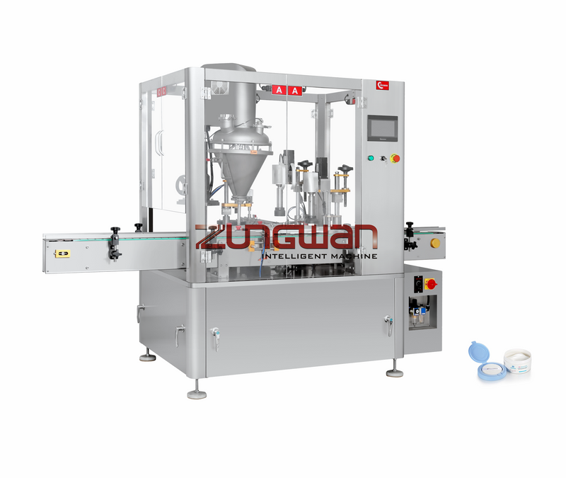 ZHG-50F Llenadora de polvo y máquina laminadora de tapa con corcho (con tapa)