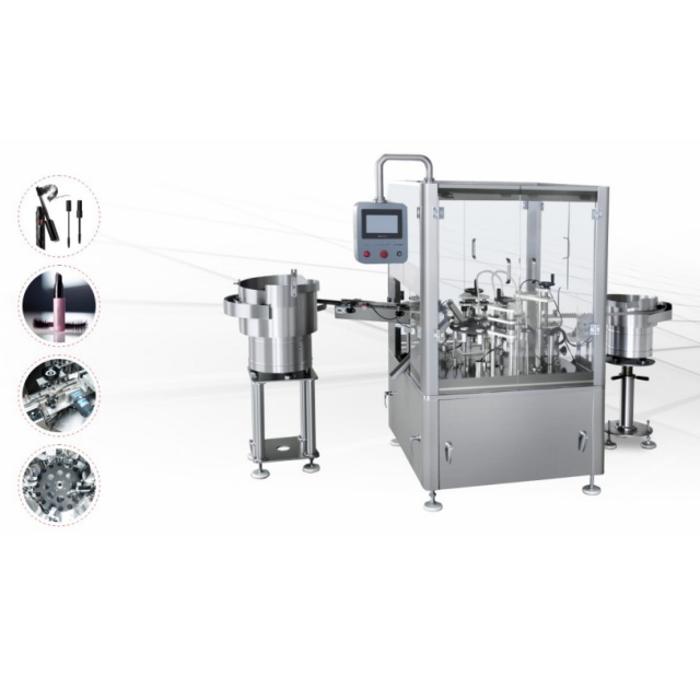 Máquina de relleno de rímel zhjm-40 tapones de tapón y limitación