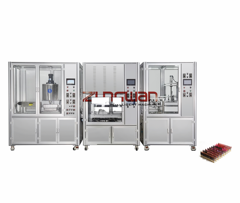 ZH-25L2-10A Máquina de llenado de lápiz labial con molde de silicona de 10 cavidades